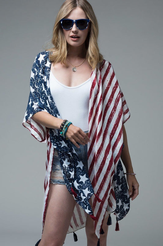 American Flag Kimono