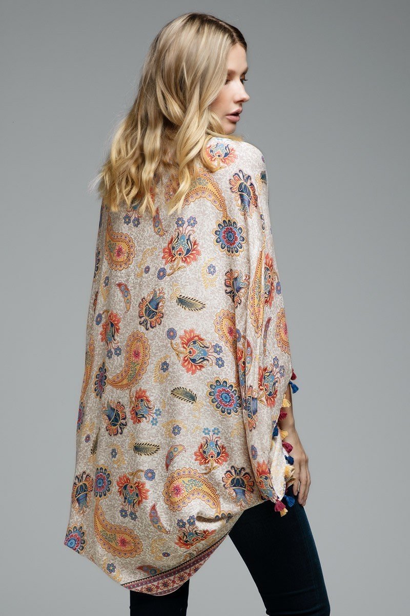 Camila Paisley Cocoon Kimono