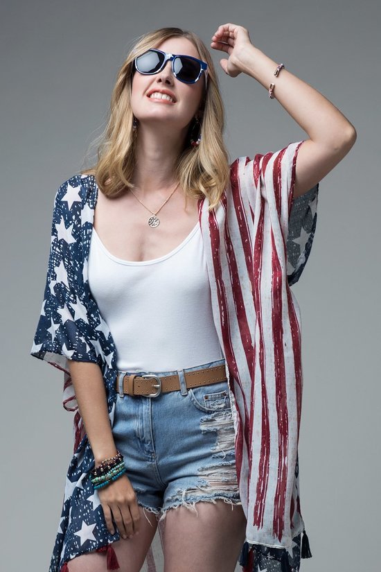 American Flag Kimono