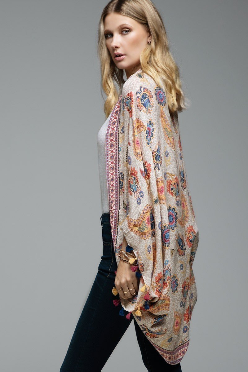 Camila Paisley Cocoon Kimono