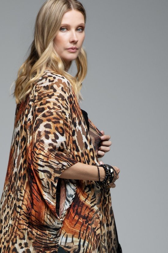 Gianna Leopard Kimono