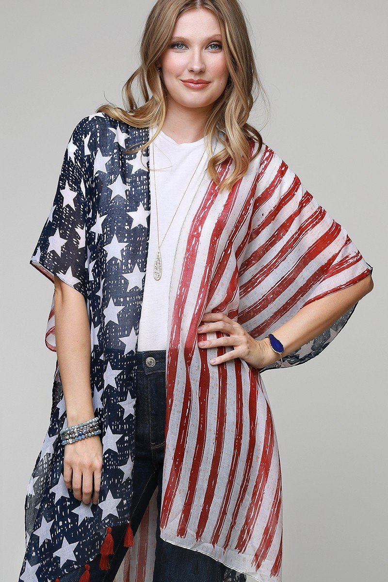 American Flag Kimono