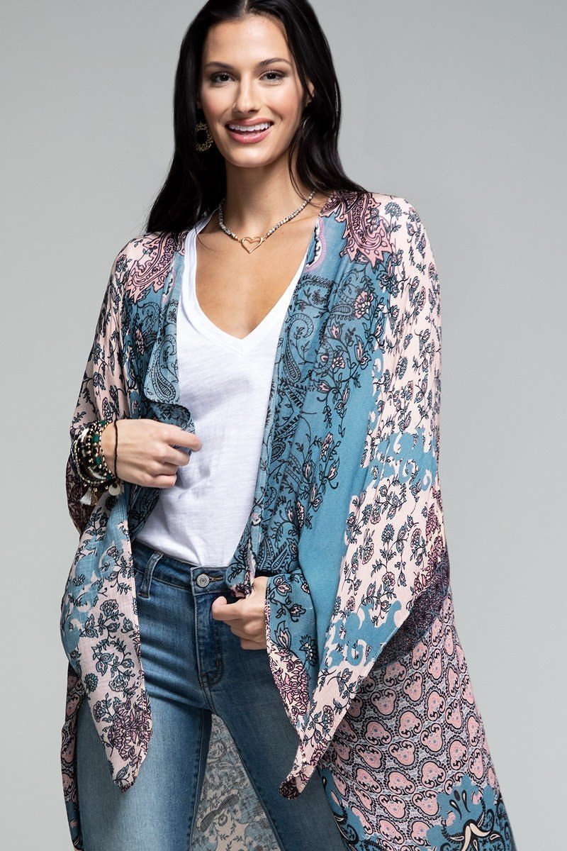 Demask Kimono Duster
