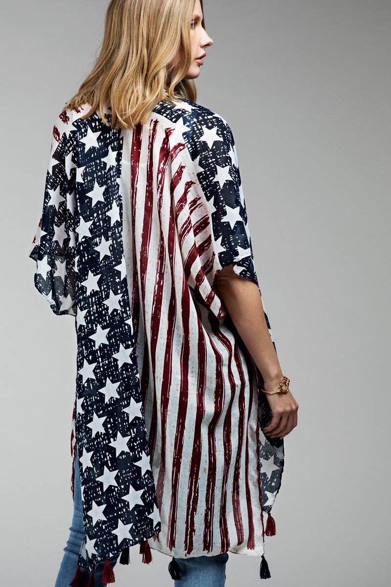 American Flag Kimono
