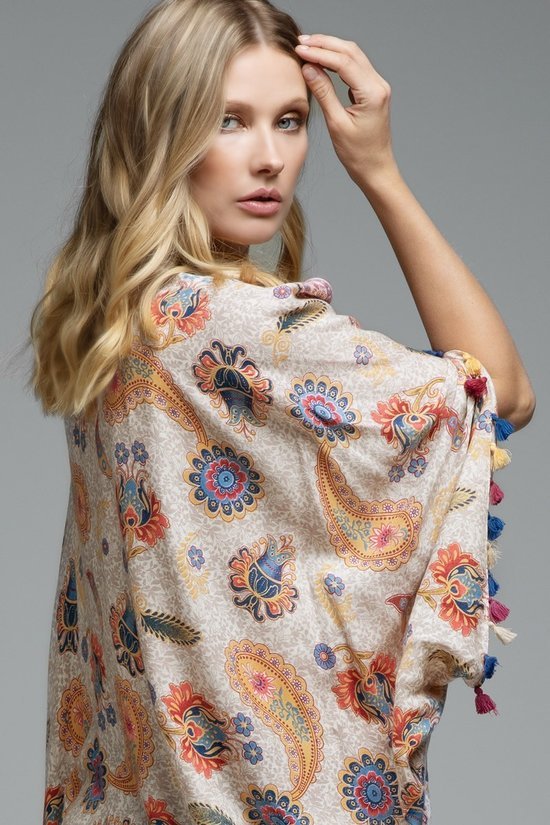 Camila Paisley Cocoon Kimono