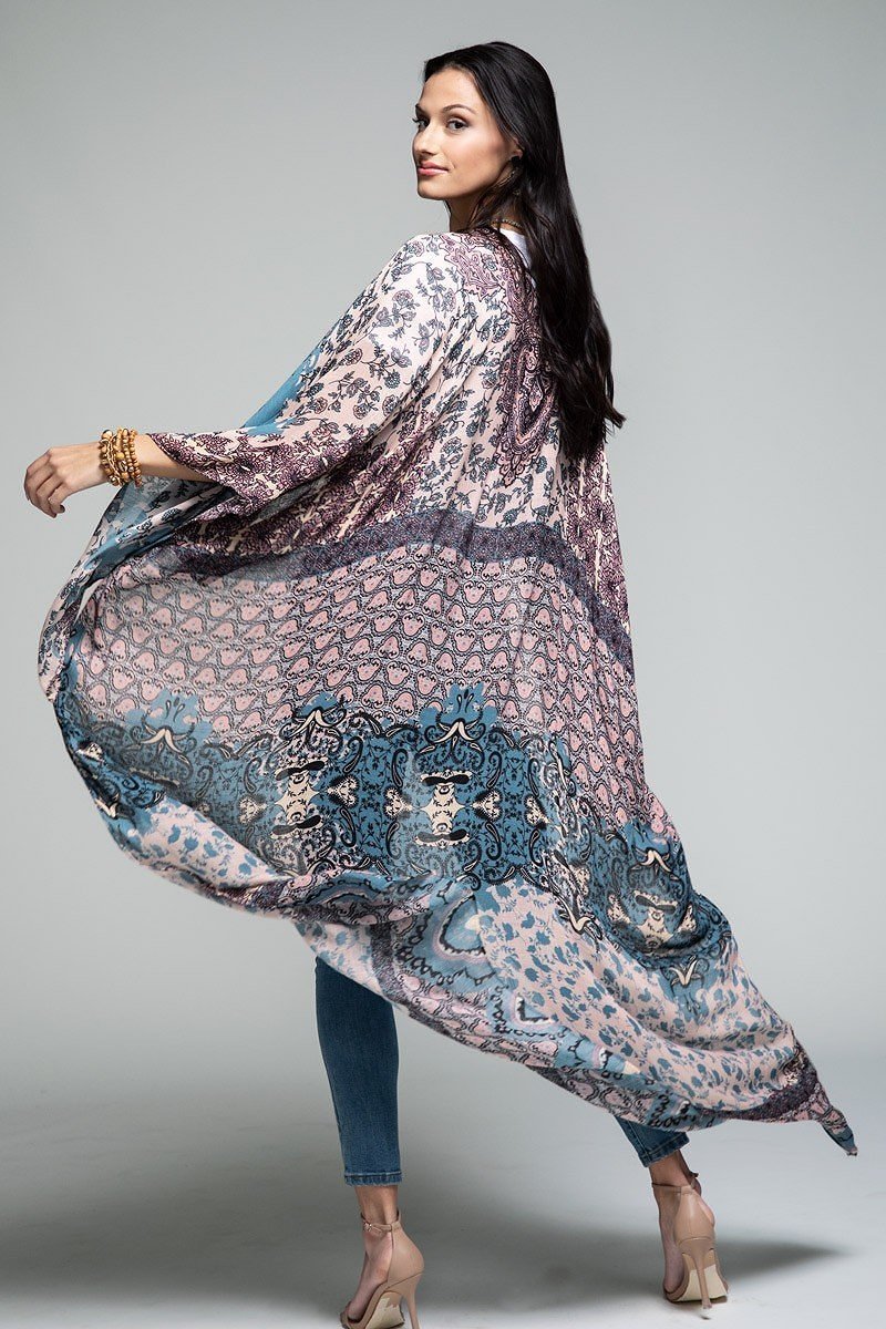 Demask Kimono Duster