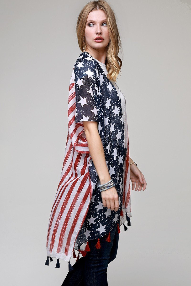 American Flag Kimono