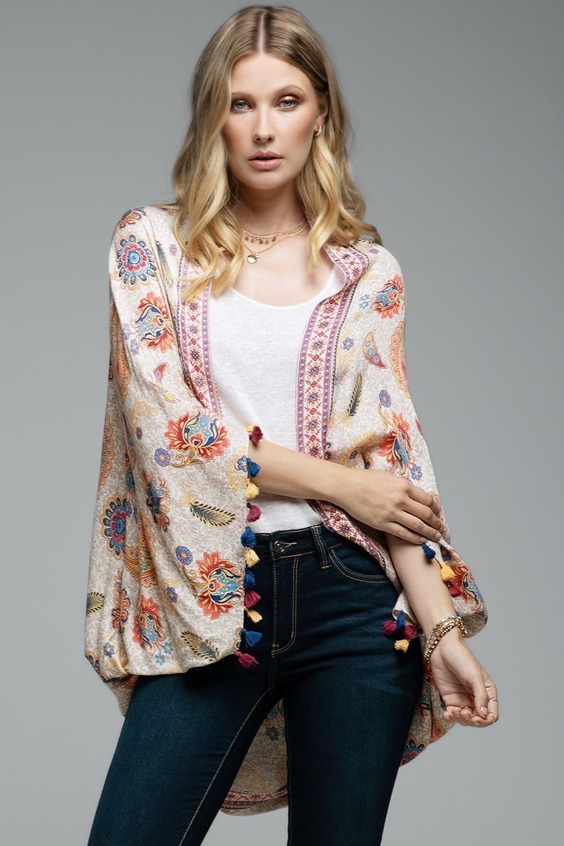 Camila Paisley Cocoon Kimono