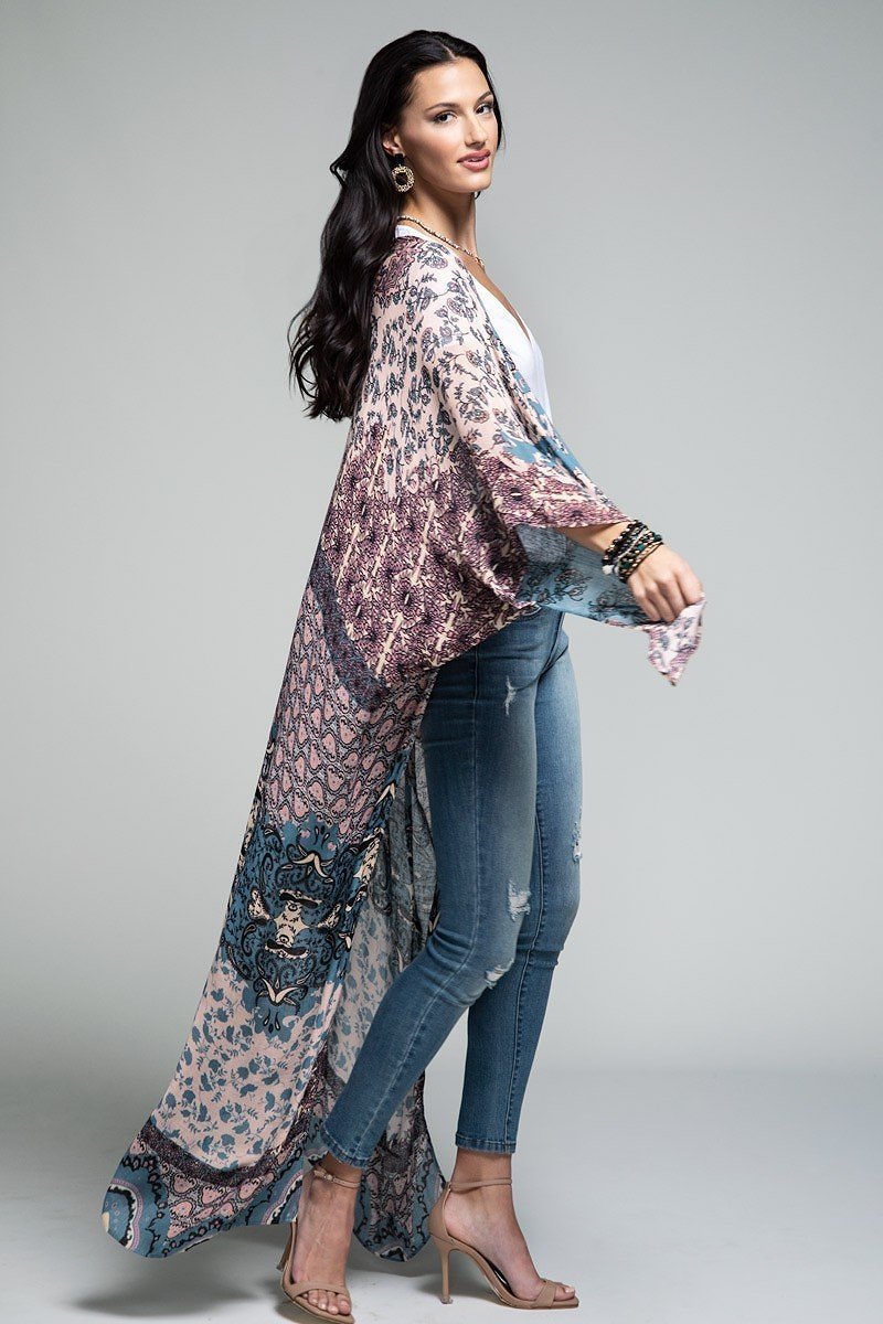 Demask Kimono Duster