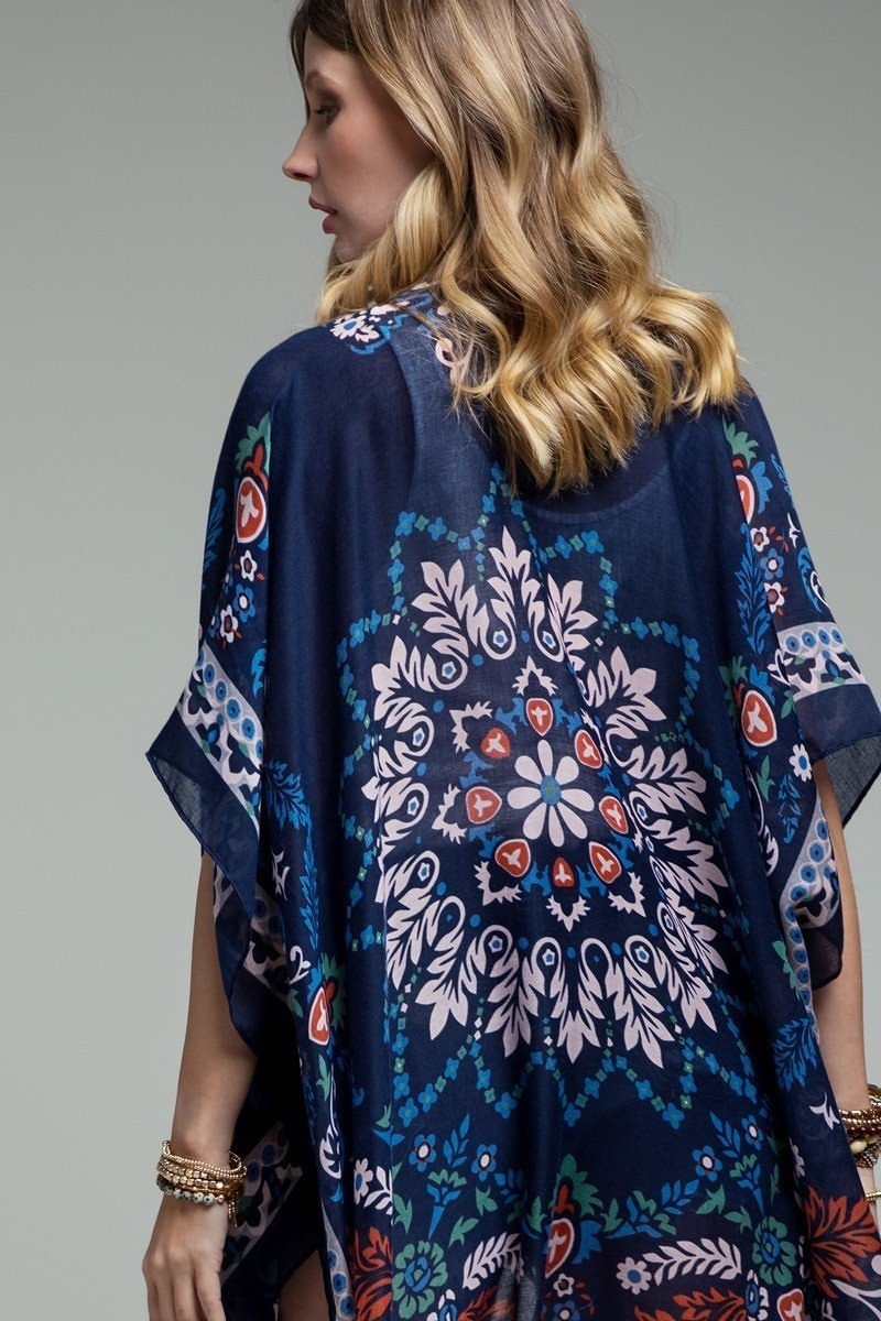 Summer Floral Kimono Duster